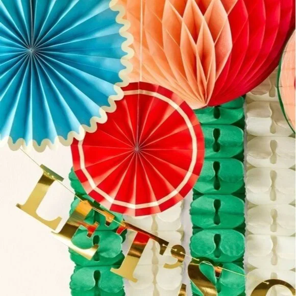 Kate Spade Multicolor Honeycomb - Streamer - Customizable Banner Party Decor Kit - Picture 2 of 7